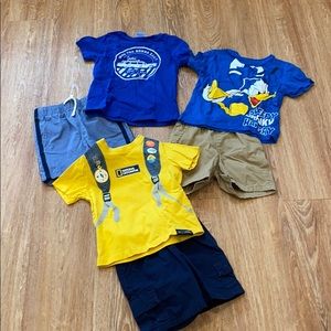 Tees And Shorts Size 4T